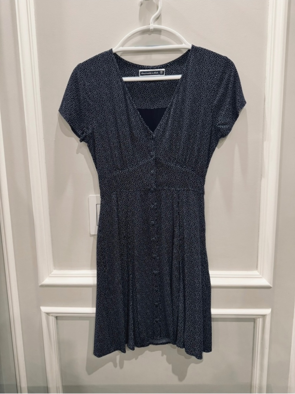 Abercrombie & Fitch Polka Dot Dress Navy/White Size XS